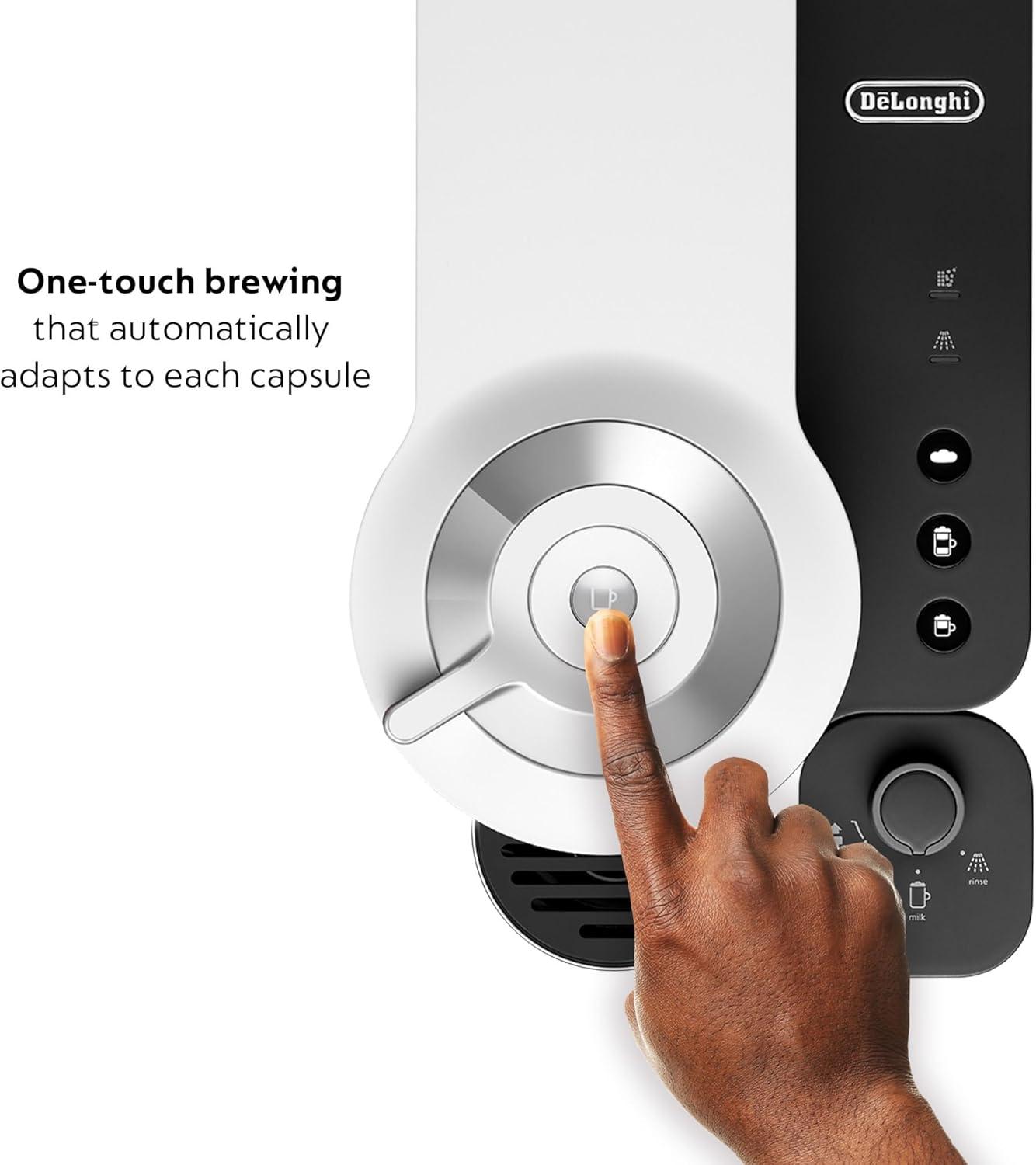 imageNespresso Vertuo Lattissima Coffee and Espresso Maker by DeLonghi Matte Black ampamp GlossyWhite