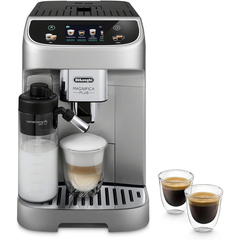 imageDeLonghi Magnifica Evo Next Fully Automatic Espresso Machine  Programmable Coffee Maker with Grinder and Milk Frother  Hot ampamp Cold Brewer for Espresso Latte Cappuccino Americano Tea and MorePlus Silver