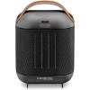 imageDeLonghi Capsule Electric Space Heater 1500w compact and stylized portable space heater for indoor use in office bedroom thermostat ceramic heater fan only option safety features HFX30C15Dark Gray