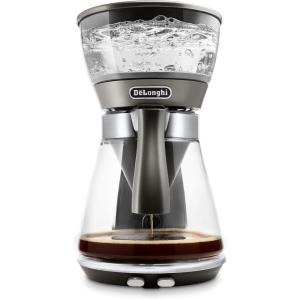 De’Longhi 3-in-1 Specialty Coffee Brewer, IcedCoffee Maker (Bold Cold Brew), Gourmet Pour Over, Premium Drip, SCA GoldenCup Certified, Glass Carafe, 8-Cup, ICM17270