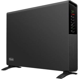 DeLonghi Convection Panel Heater, Full Room Quiet 1500W, portable electric heater is freestanding/easily wall mounted. Energy Saving, quick heat distribution, timer, asphalt gray, HCX9115E(Asphalt Gray)