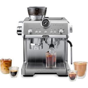De’Longhi La Specialista Opera Espresso Machine – Cold Brew & Espresso Maker with Smart Tamping, Burr Grinder, Milk Steam Wand/Frother & 19-Bar Pressure – For Lattes & Cappuccinos(-Opera)
