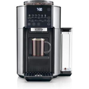 De’Longhi True Brew Drip Coffee Maker, Built in Grinder, Single Serve, 8 oz to 24 oz, Hot or Iced Coffee, Stainless, CAM51025MB(True Brew)