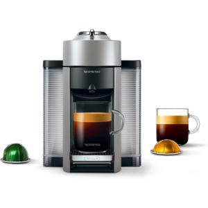 Nespresso Vertuo Coffee and Espresso Machine by De’Longhi, 1597 milliliters, Silver