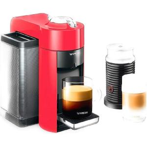 Nespresso Vertuo Coffee and Espresso Maker by De’Longhi, Piano Black(Red)