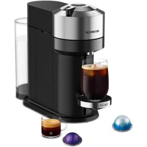 Nespresso Vertuo Next Deluxe Coffee and Espresso Machine by De’Longhi, Chrome(Chrome)