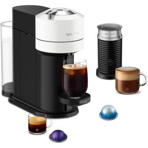 Nespresso Vertuo Next Deluxe Coffee and Espresso Machine by De’Longhi, Chrome(White)