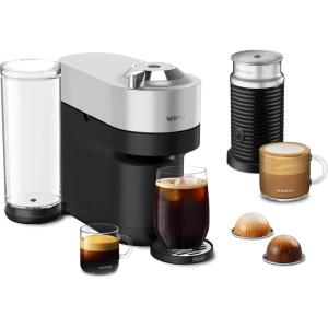 Nespresso Vertuo Pop+ Deluxe Coffee and Espresso Machine by De’Longhi, 120 Volts, Silver(Silver)