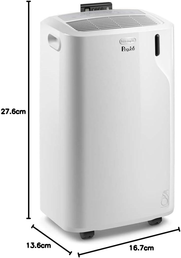 imageDeLonghi America PACEM360 WH DeLonghi Penguino Portable Air Conditioner with 60000 BTU Cooling Power Remote Control Ecofriendly and Portable in White