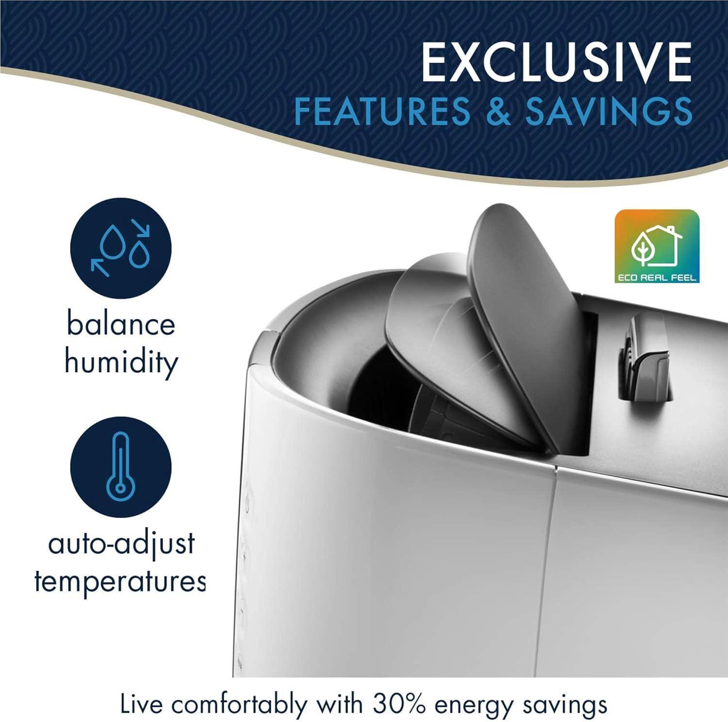 imageDeLonghi PAC360LVYN WH Pinguino Portable Air Conditioner in White with 68000 BTU Cooling Power Remote Control Dehumidifier and Portable Design